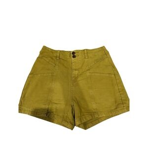 Universal Thread Women's High Rise Midi Shorts Mustard Yellow, Size 4 EUC